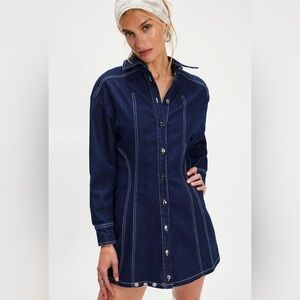 free people blue strapless dress Free People Adriel Midi Dress